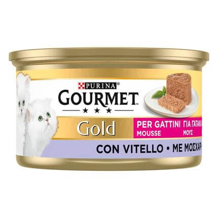 GOURMET® GOLD Μους με ΜΟΣΧΑΡΙ για γατάκια