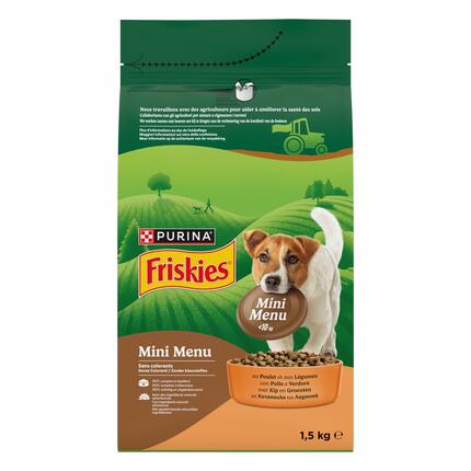 Friskies® Mini Menu (για Μικρόσωμους Σκύλους) Κοτόπουλο & Πρόσθετα Λαχανικά