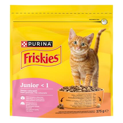 Purina Friskies® Junior Κοτόπουλο Γάλα Λαχανικά