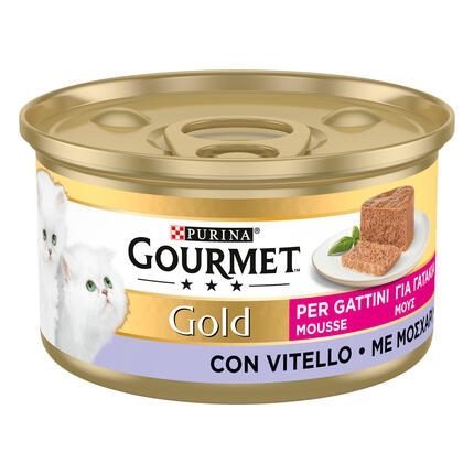 GOURMET™ Gold Μους με ΜΟΣΧΑΡΙ ΓΙΑ ΓΑΤΑΚΙΑ