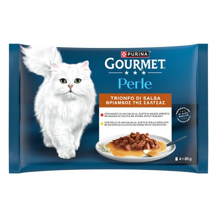 GOURMET™ PERLE Φιλετ‘’Θρίαμβος'' της Σάλτσας με ΒΟΔΙΝΟ & ΚΟΤΟΠΟΥΛΟ (πολυσυσκευασία)