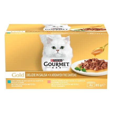 GOURMET™ Gold "Η Απόλαυση της Σάλτσας" με Σολομό & Τόνο (Πολυσυσκευασία)