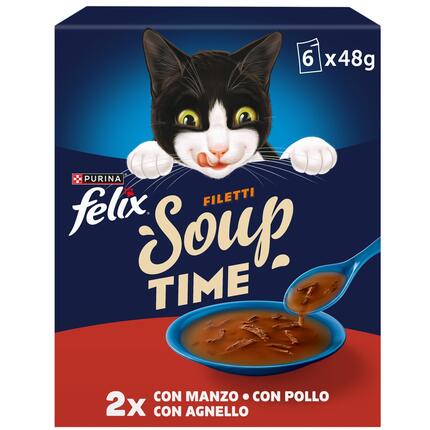 FELIX® Soups Fillet Πολυσυσκευασία με Βοδινό, Κοτόπουλο και Αρνί