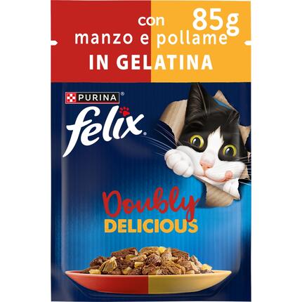 FELIX® Doubly Delicious με Βοδινό & Πουλερικά σε Ζελέ