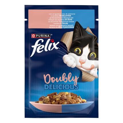 FELIX® Doubly Delicious με Σαρδέλες & Σολομό σε Ζελέ