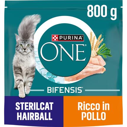 PURINA ONE STERILCAT Hairball Κοτόπουλο και Δημητριακά Ολικής Άλεσης