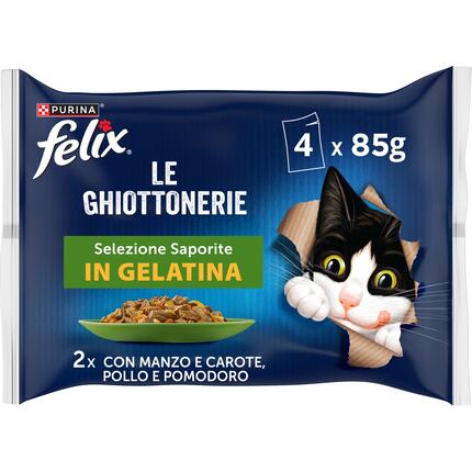 FELIX® AGAIL Πολυσυσκευασία με Βοδινό με Kαρότα και Κοτόπουλο με Ντομάτα