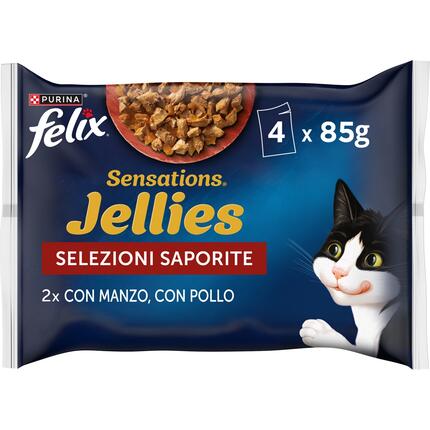 FELIX® Sensations Jellies Πολυσυσκευασία Βοδινό και Κοτόπουλο