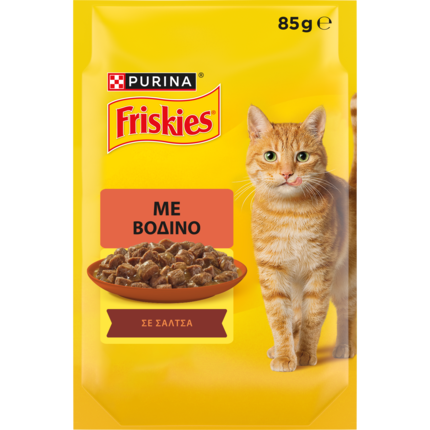 PURINA® FRISKIES®Βοδινό σε Σάλτσα