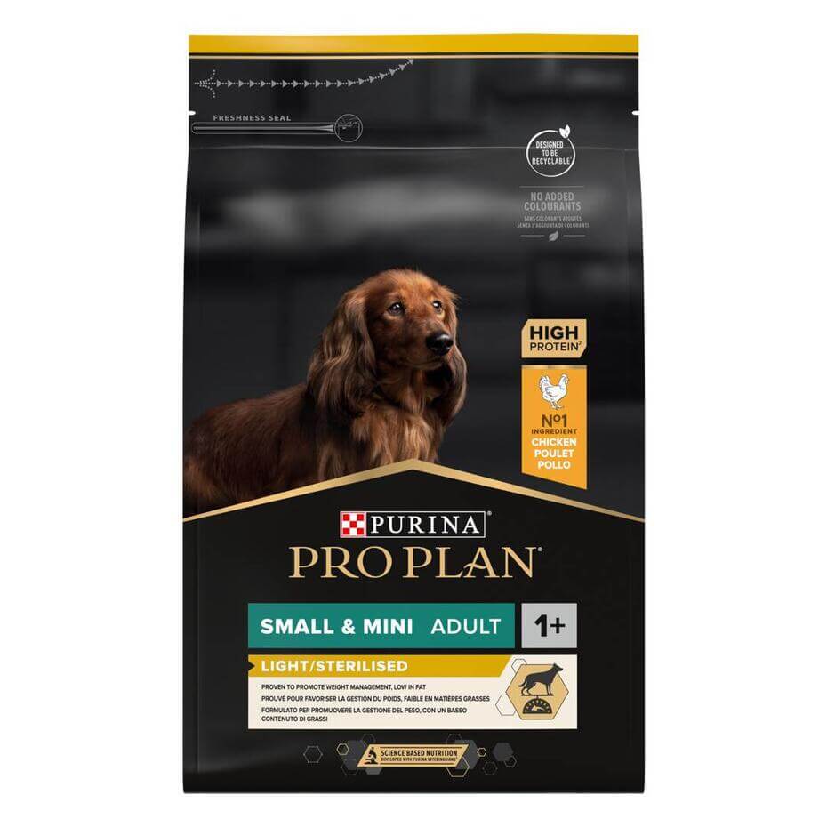 PRO PLAN® SMALL&MINI ADULT LIGHT/STERILISED Κοτόπουλο