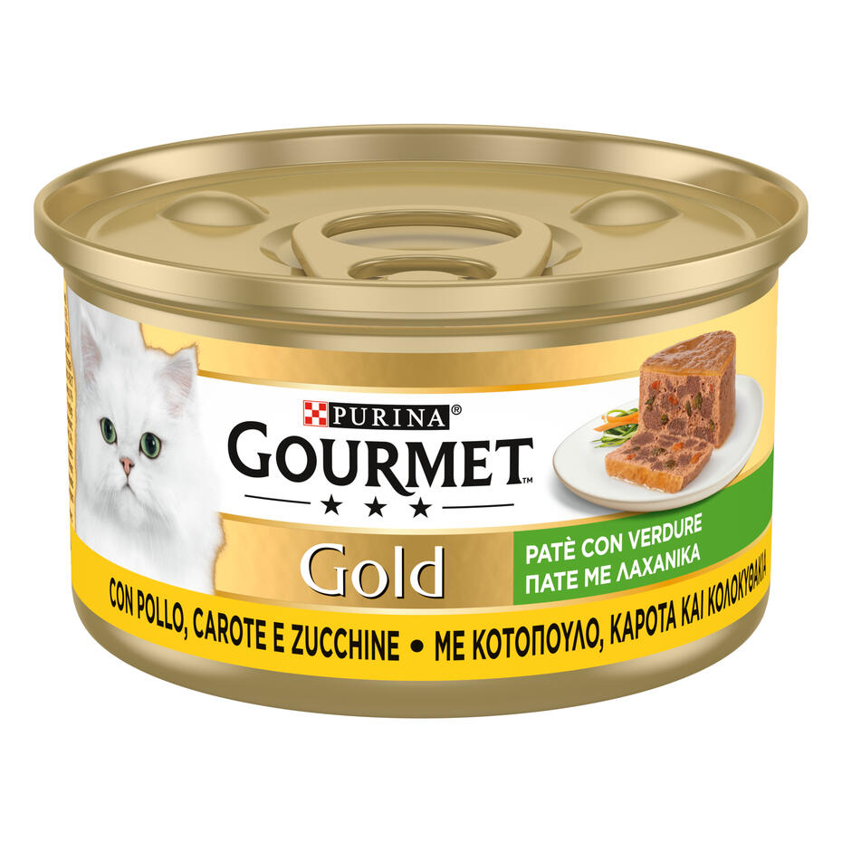 GOURMET™ GOLD Κομματάκια σε Πατέ Κοτόπουλο & Καρότα & Κολοκυθάκι