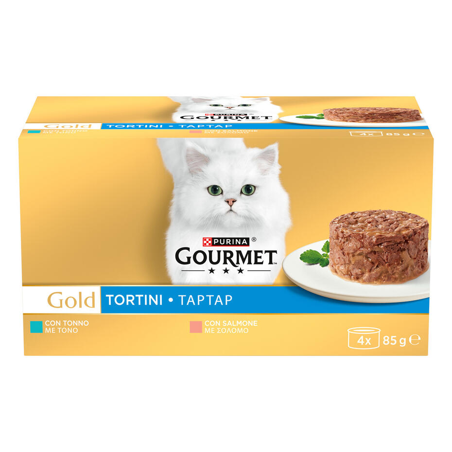 GOURMET™ Gold Ταρταρ Κομματάκια σε σάλτσα Τόνος Σολομός (πολυσυσκευασία)