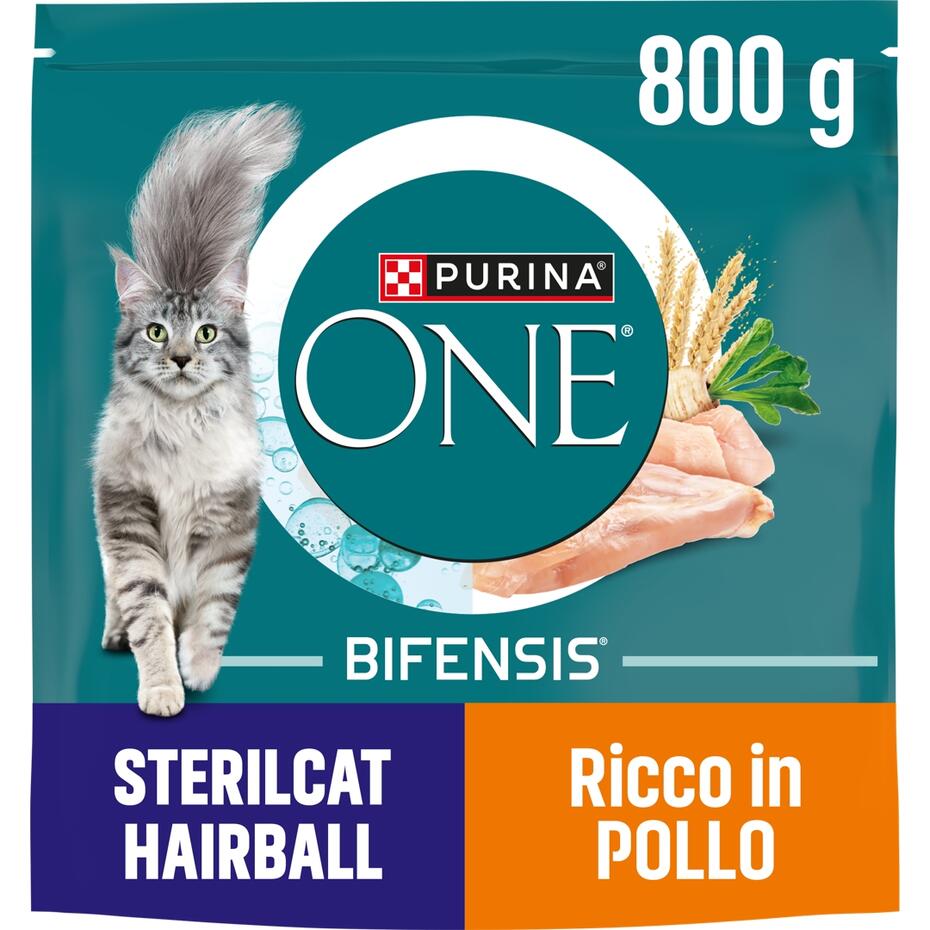 PURINA ONE STERILCAT Hairball Κοτόπουλο και Δημητριακά Ολικής Άλεσης