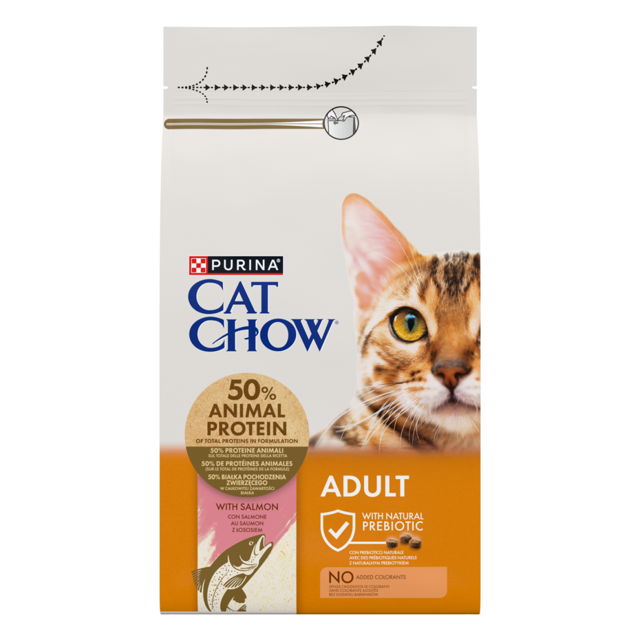 CAT CHOW ADULT Σολομός & Τόνος
