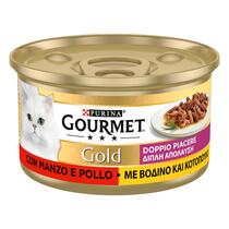 GOURMET® GOLD Double Pleasure με ΒΟΔΙΝΟ & ΚΟΤΟΠΟΥΛΟ