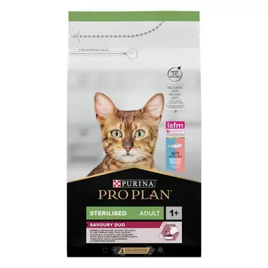 PRO PLAN® STERILISED Μπακαλιάρος και Πέστρορφα