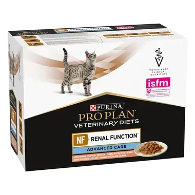 PRO PLAN® VETERINARY DIETS NF RENAL FUNCTION Cat AdvCare Κομματάκια σε σάλτσα Σολομός 4(10x85g)
