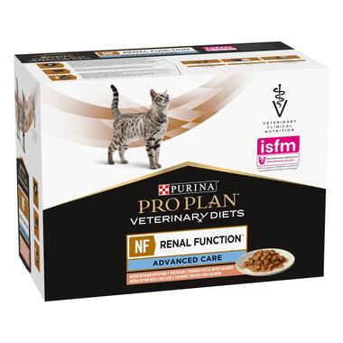 PRO PLAN® VETERINARY DIETS NF RENAL FUNCTION Cat AdvCare Κομματάκια σε σάλτσα Σολομός  4(10x85g)