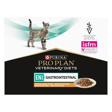 PRO PLAN® VETERINARY DIETS EN GASTROINTESTINAL Cat Κομματάκια σε σάλτσα Κοτόπουλο
