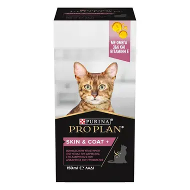 PRO PLAN® Skin and Coat+ Συμπλήρωμα Διατροφής για Γάτες σε μορφή Λαδιού