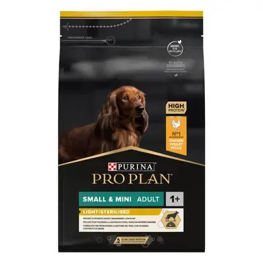 PRO PLAN® SMALL&MINI ADULT LIGHT/STERILISED Κοτόπουλο