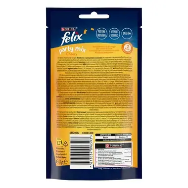 FELIX Cat Snacks Part Mix Cheezy Mix Πίσω Όψη