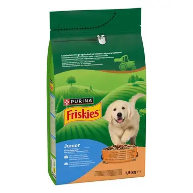 Friskies® Junior Κοτόπουλο, Πρόσθετο Γάλα & Λαχανικά