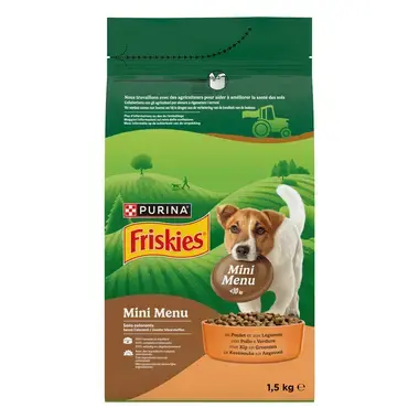 Friskies® Mini Menu (για Μικρόσωμους Σκύλους) Κοτόπουλο & Πρόσθετα Λαχανικά