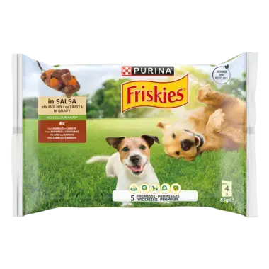 PURINA® FRISKIES® Adult με Αρνί και Καρότα σε Σάλτσα