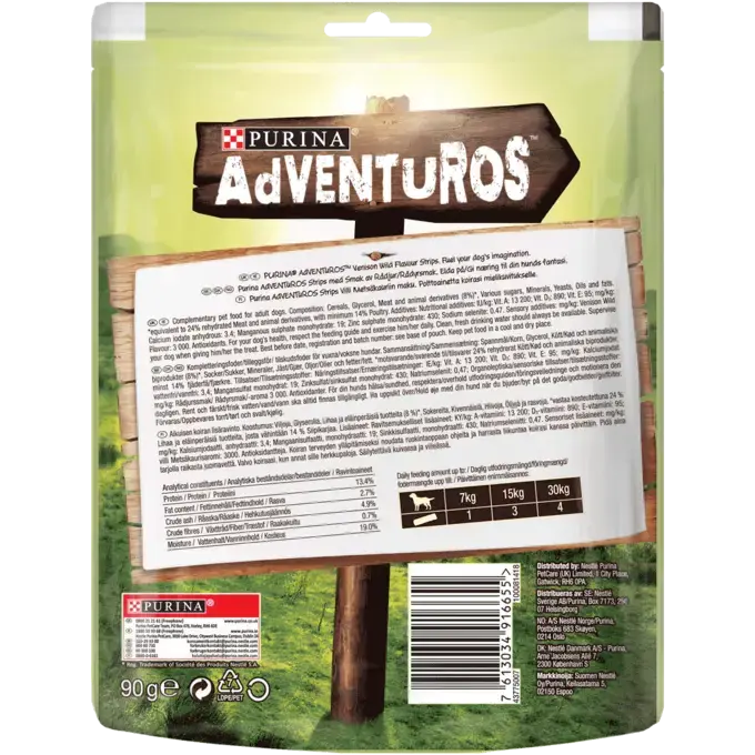 ADVENTUROS® Strips Venison Dog Treats