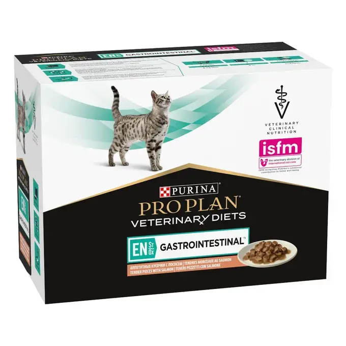 PRO PLAN® VETERINARY DIETS EN GASTROINTESTINAL Cat Κομματάκια σε σάλτσα Σολομός