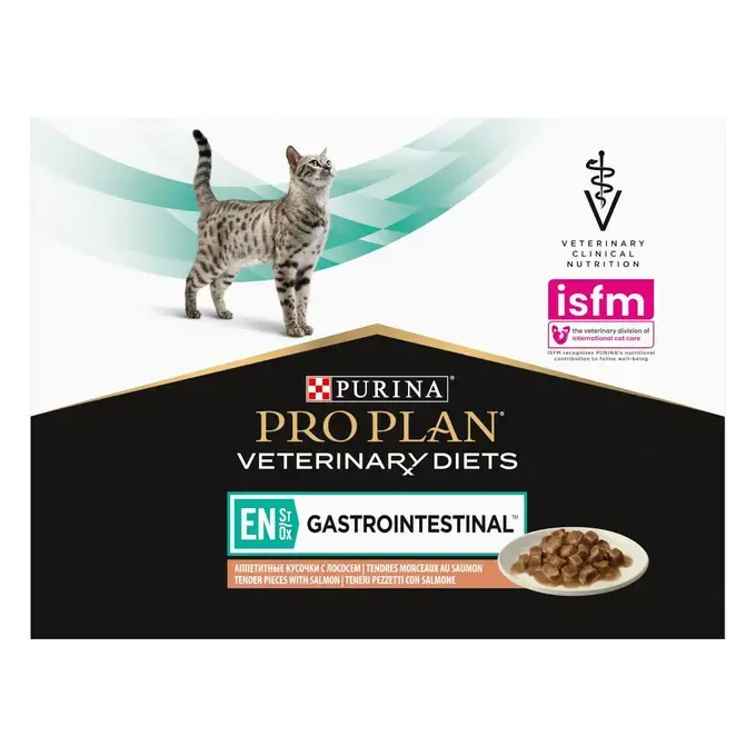 PRO PLAN® VETERINARY DIETS EN GASTROINTESTINAL Cat Κομματάκια σε σάλτσα Σολομός