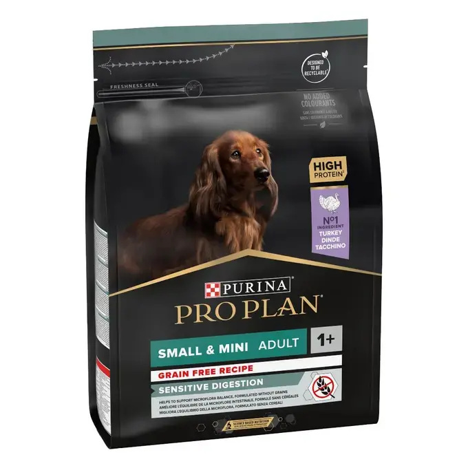 PURINA PRO PLAN® SMALL&MINI ADULT GRAIN FREE Sensitive Digestion Γαλοπούλα