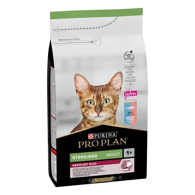 PRO PLAN® STERILISED Μπακαλιάρος και Πέστρορφα