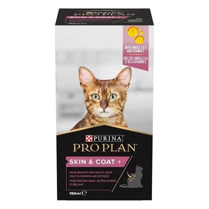 PRO PLAN® Skin and Coat+ Συμπλήρωμα Διατροφής για Γάτες σε μορφή Λαδιού