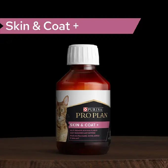 PRO PLAN® Skin and Coat+ Συμπλήρωμα Διατροφής για Γάτες σε μορφή Λαδιού