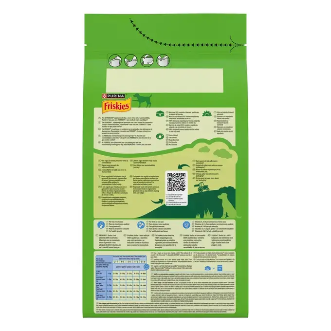 Friskies® Junior Κοτόπουλο, Πρόσθετο Γάλα & Λαχανικά