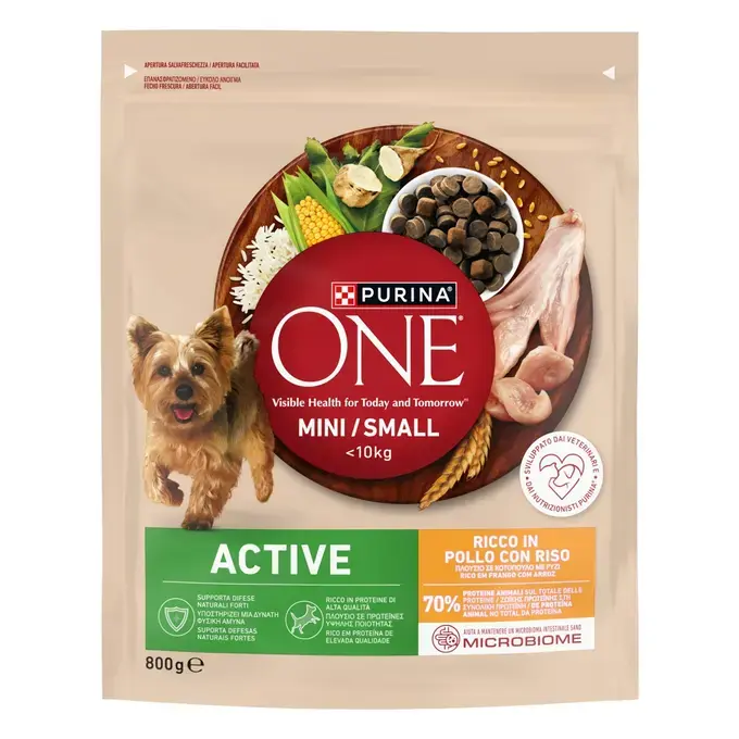 ONE MINI Dog Active Κοτόπουλο & Ρύζι
