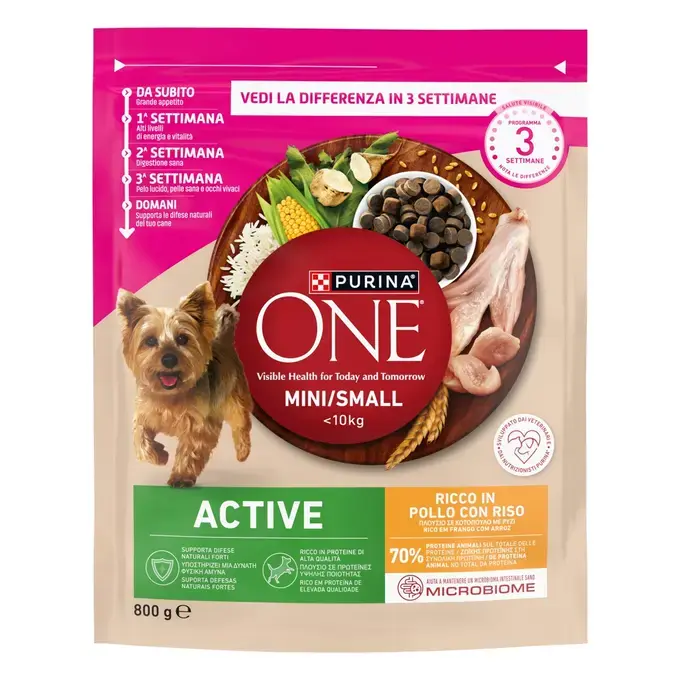 ONE MINI Dog Active Κοτόπουλο & Ρύζι