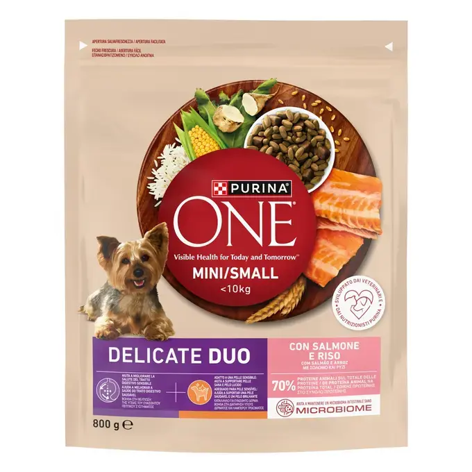 ONE MINI Dog Delicate Duo Σολομός & Ρύζι 