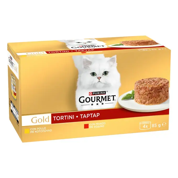 GOURMET™ Gold Ταρταρ Κομματάκια σε σάλτσα Βοδινό Κοτόπουλο (πολυσυσκευασία) 