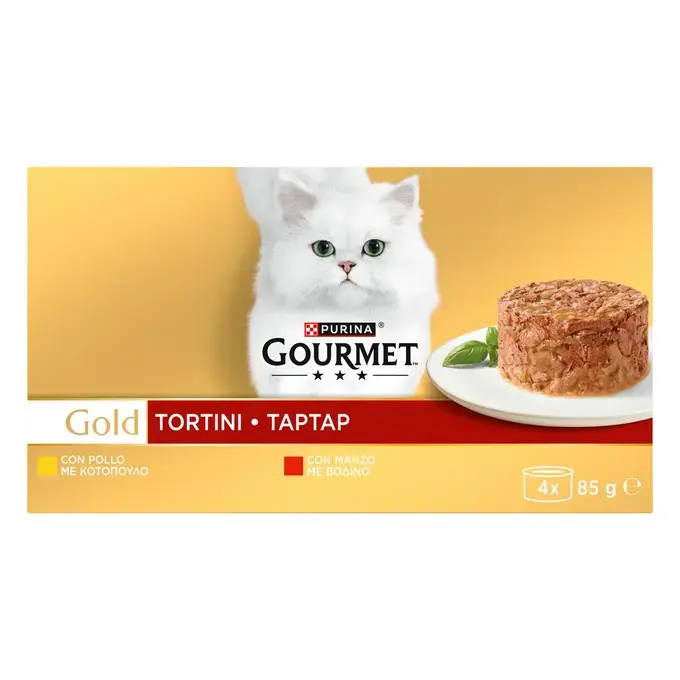 GOURMET™ Gold Ταρταρ Κομματάκια σε σάλτσα Βοδινό Κοτόπουλο (πολυσυσκευασία) 