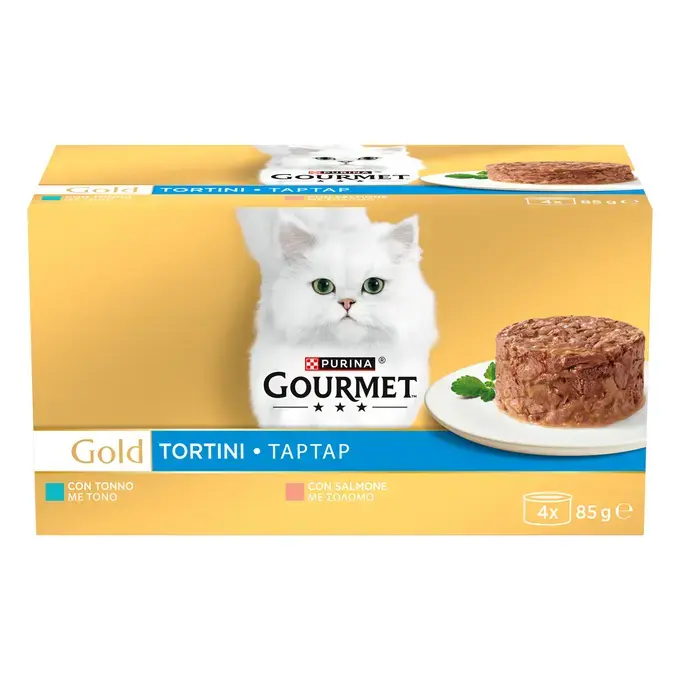 GOURMET™ Gold Ταρταρ Κομματάκια σε σάλτσα Τόνος Σολομός (πολυσυσκευασία)