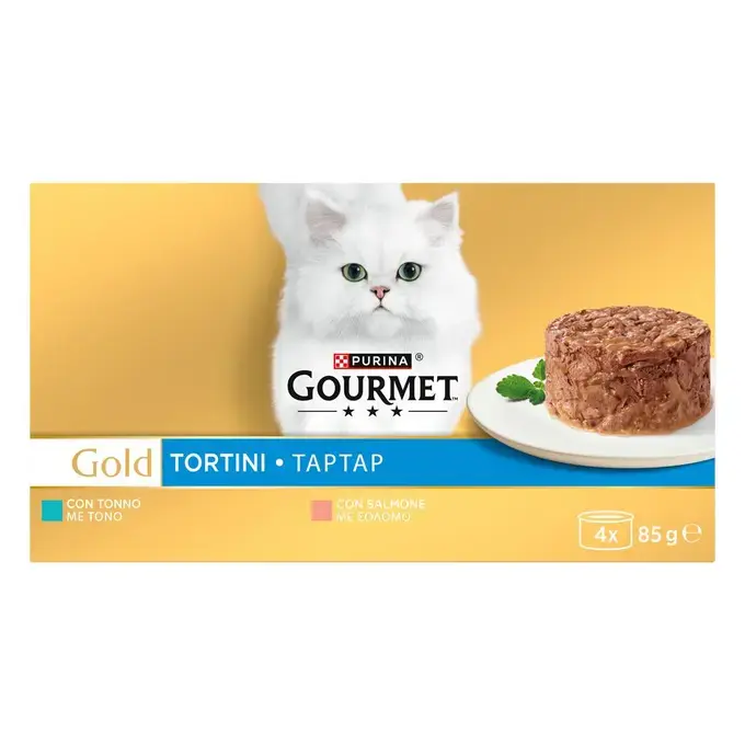 GOURMET™ Gold Ταρταρ Κομματάκια σε σάλτσα Τόνος Σολομός (πολυσυσκευασία)