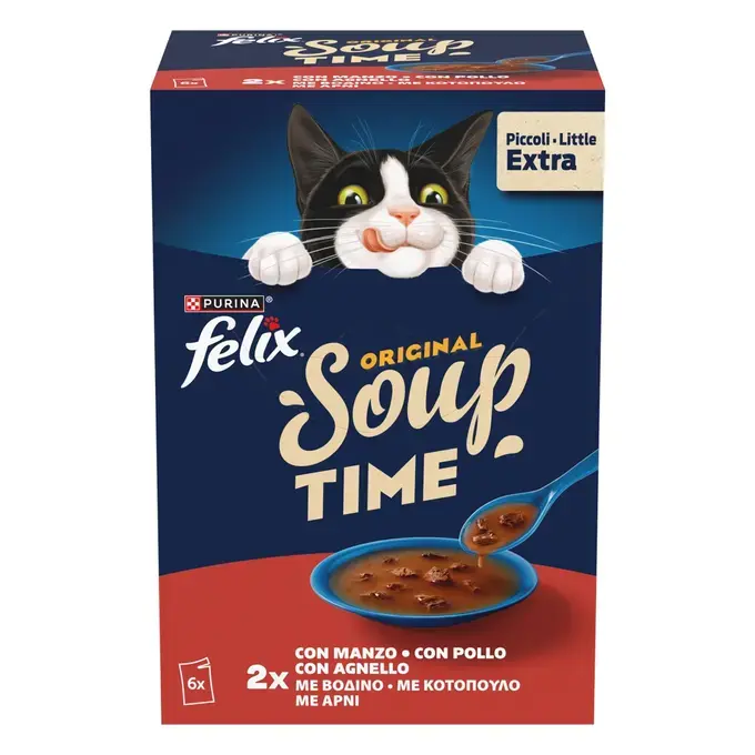 FELIX® Soups Πολυσυσκευασία με Βοδινό, Κοτόπουλο και Αρνί