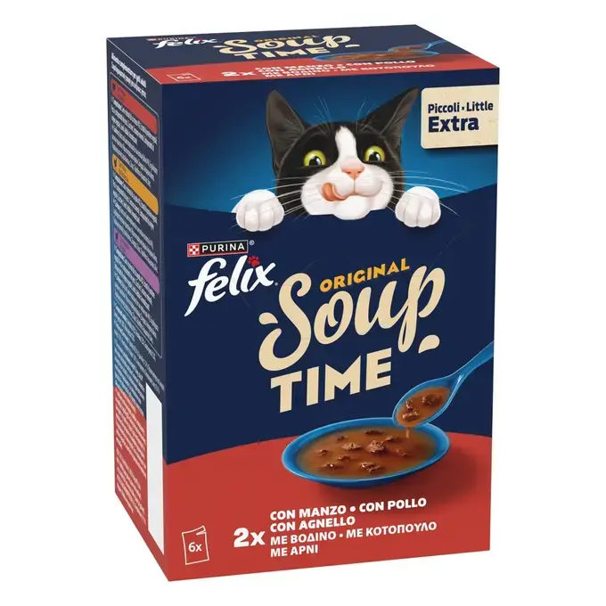 FELIX® Soups Πολυσυσκευασία με Βοδινό, Κοτόπουλο και Αρνί