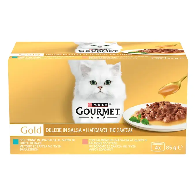 GOURMET™ Gold "Η Απόλαυση της Σάλτσας" με Σολομό & Τόνο (Πολυσυσκευασία)