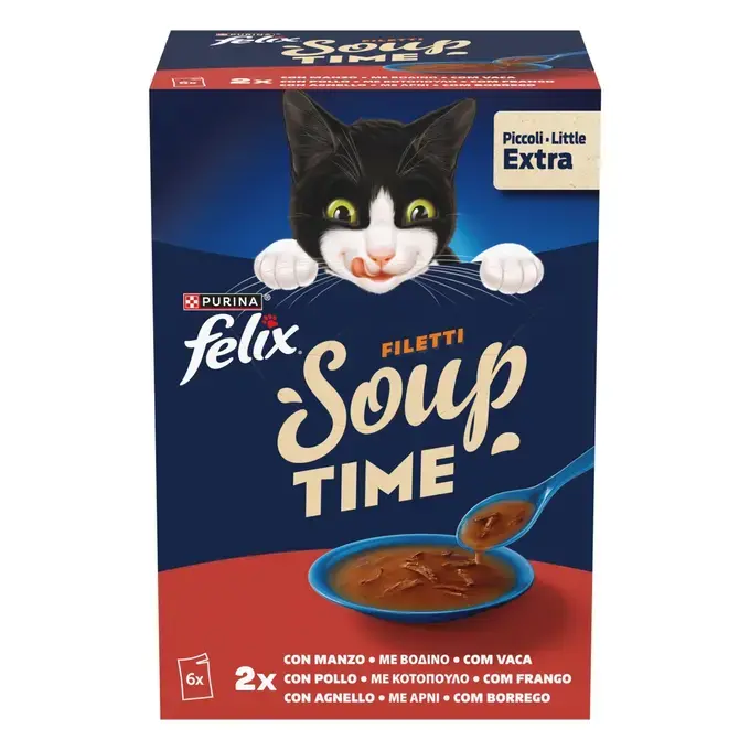 FELIX® Soups Fillet Πολυσυσκευασία με Βοδινό, Κοτόπουλο και Αρνί