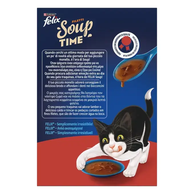 FELIX® Soups Fillet Πολυσυσκευασία με Βοδινό, Κοτόπουλο και Αρνί