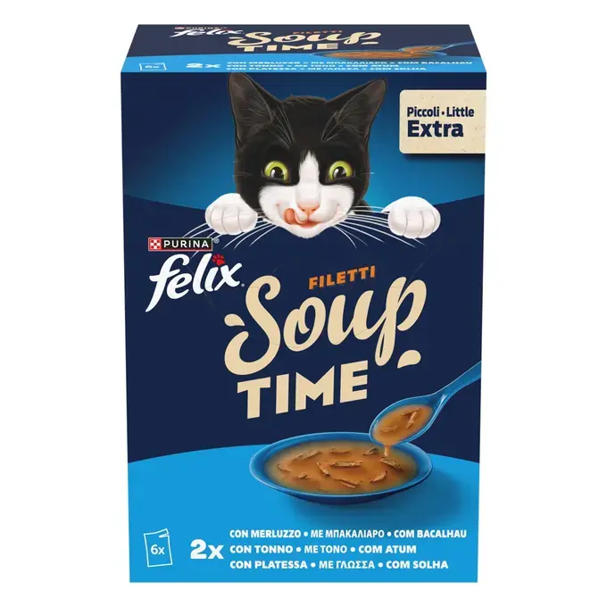 FELIX® Soups Fillet Πολυσυσκευασία με Μπακαλιάρο, Τόνο και Γλώσσα